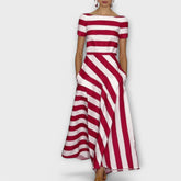 JANELL | Striped Maxi Dress